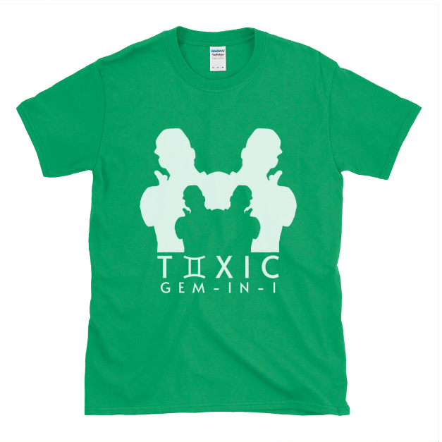 Toxic Gem-in-i green t-shirt