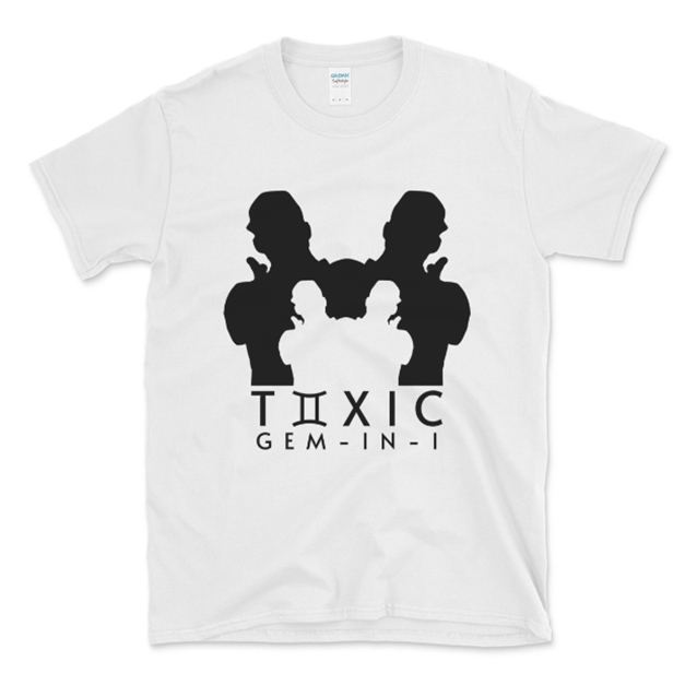 Toxic Gem-in-i white t-shirt